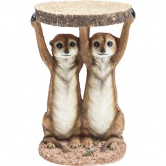 Side Table Animal Meerkat Sisters Ø33cm 